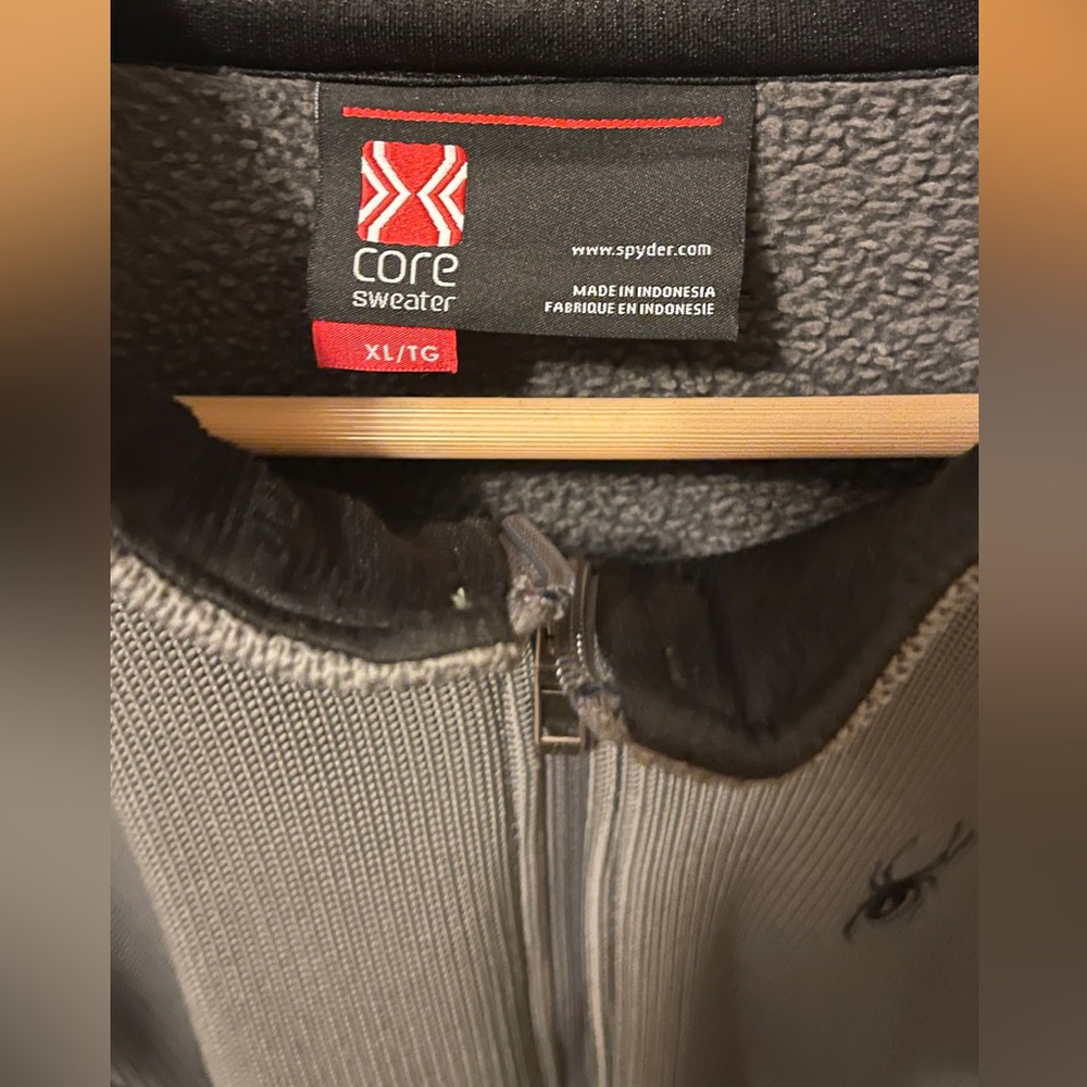 SPYDER FULL ZIP SWEATER / JACKET / FLEECE sz XL - Picture 6 of 7